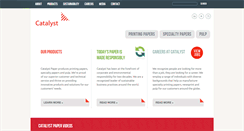 Desktop Screenshot of catalystpaper.com